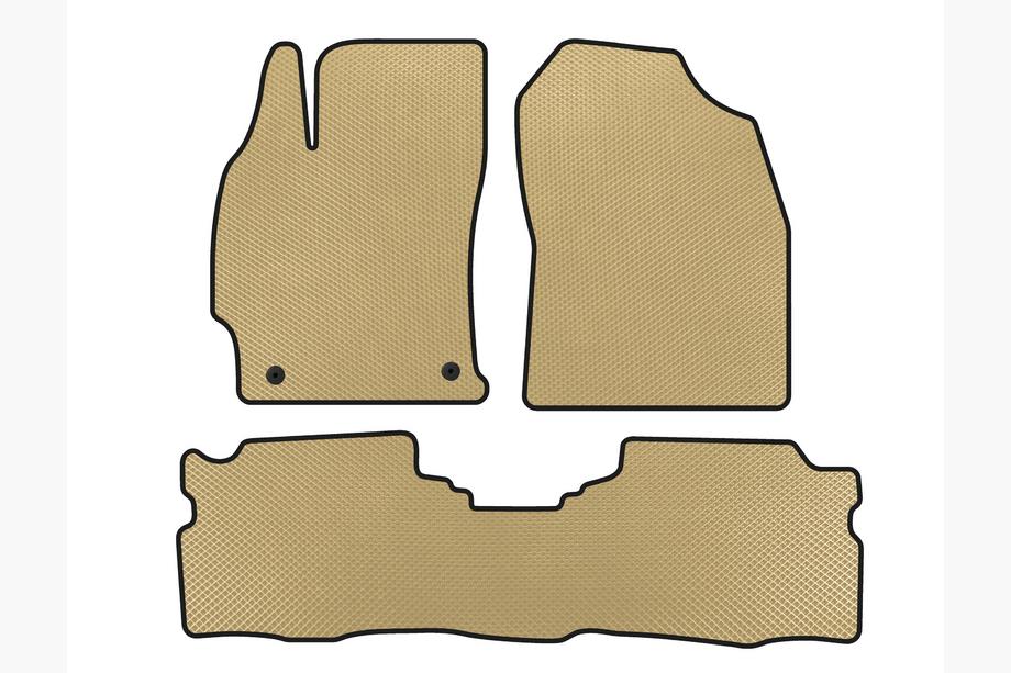 Toyota Prius 2015-2022 Alfombrillas EVA (LB, Híbrido, Beige) Image