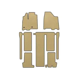 Alfombrillas EVA (3 Filas, Beige)