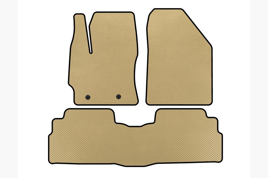 Toyota Verso 2009–2018 Alfombrillas EVA (2 Filas, 7 Plazas, Beige) Image