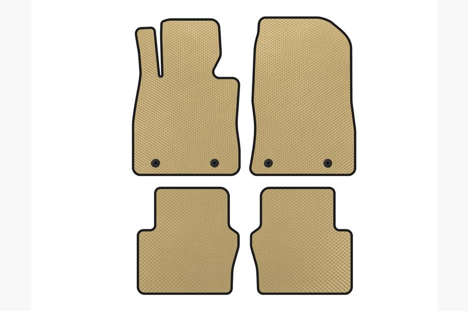 Toyota Yaris 2010-2020 Alfombrillas EVA (Electro, 2017-2020, SD, Beige) Image