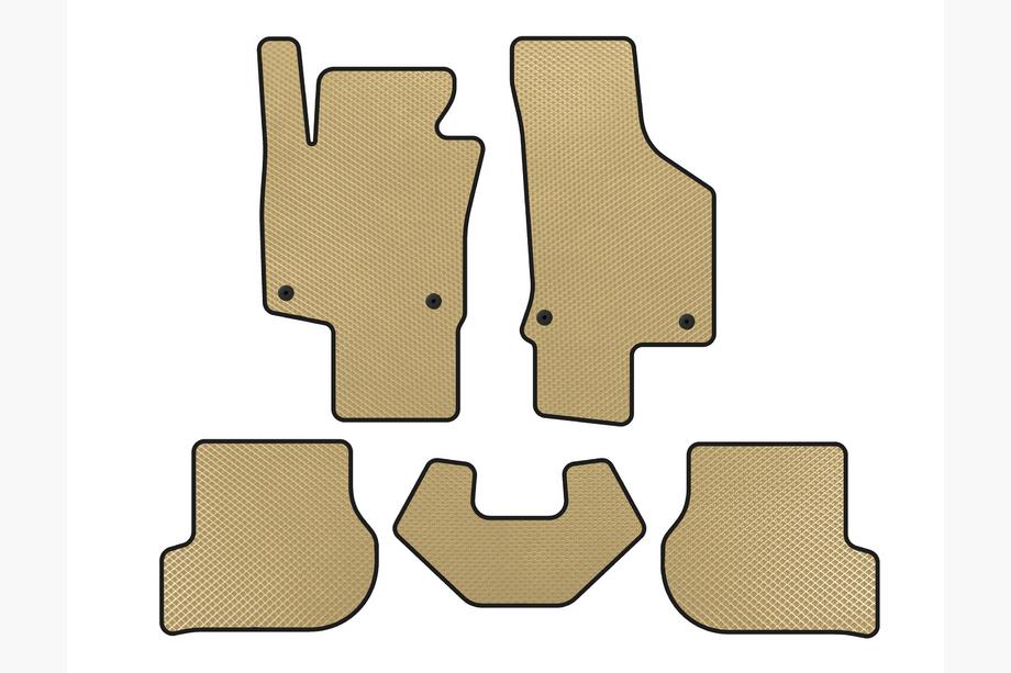 Volkswagen Scirocco 2008-2017 Alfombrillas EVA (HB, 3 Puertas, Beige) Image
