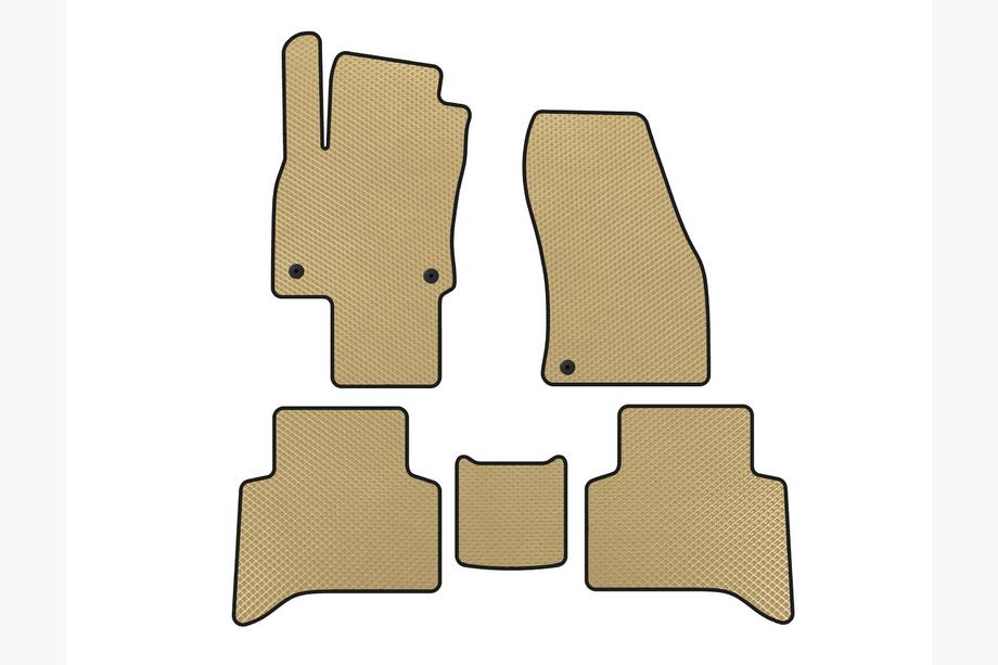Volkswagen Touran 2015- Alfombrillas EVA (5 plazas, Beige) Image