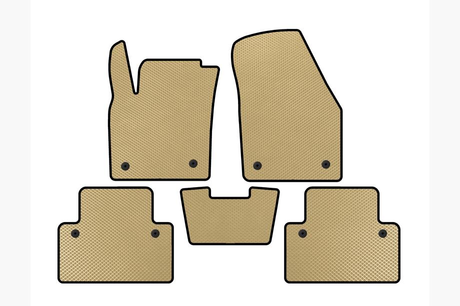 Volvo C30 2006-2012 Alfombrillas EVA (HB, 3 Puertas, Beige) Image