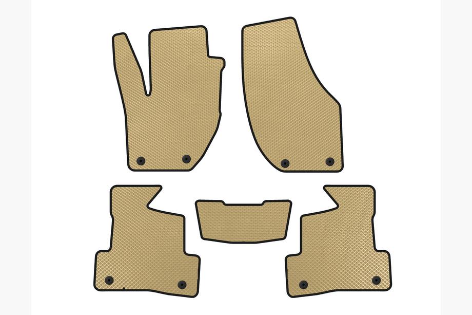 Volvo V40 2012- Alfombrillas EVA (2012-2016, HB, Beige) Image