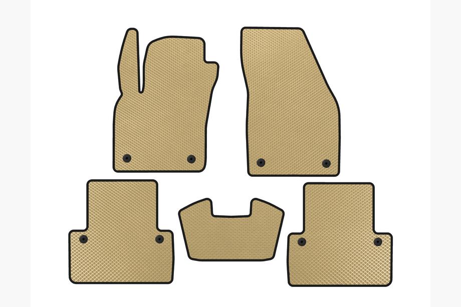 Volvo V50 2004-2012 Alfombrillas EVA (2007-2012, SW, Beige) Image