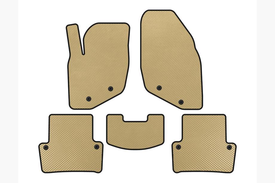 Volvo XC70 2000-2007 Alfombrillas EVA (Beige) Image