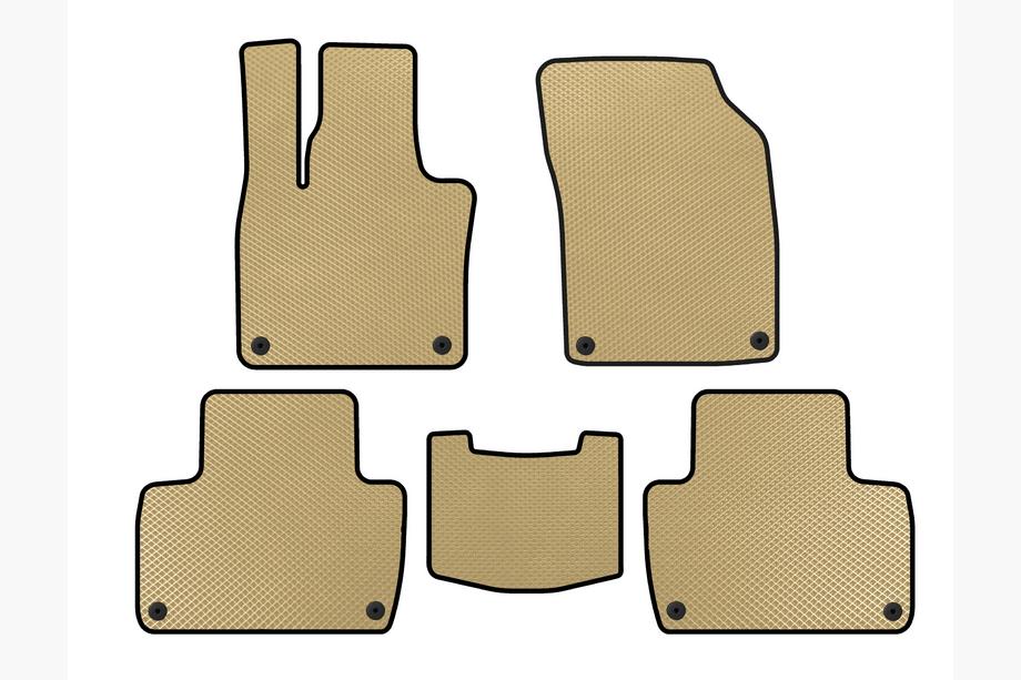Volvo XC90 2015- Alfombrillas EVA (2 Filas, Beige) Image