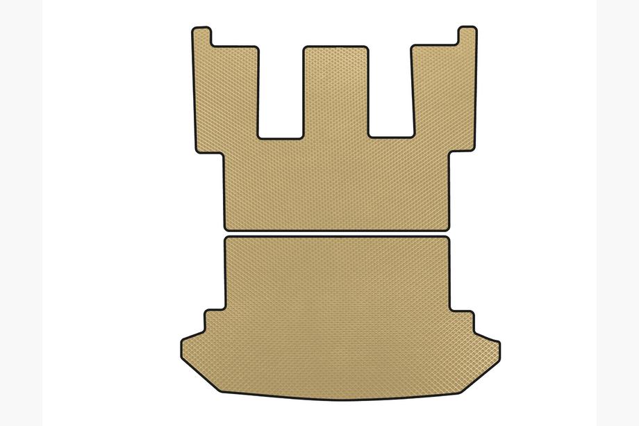 Peugeot 807 2002-2014 Alfombrilla de maletero EVA (Beige) Image