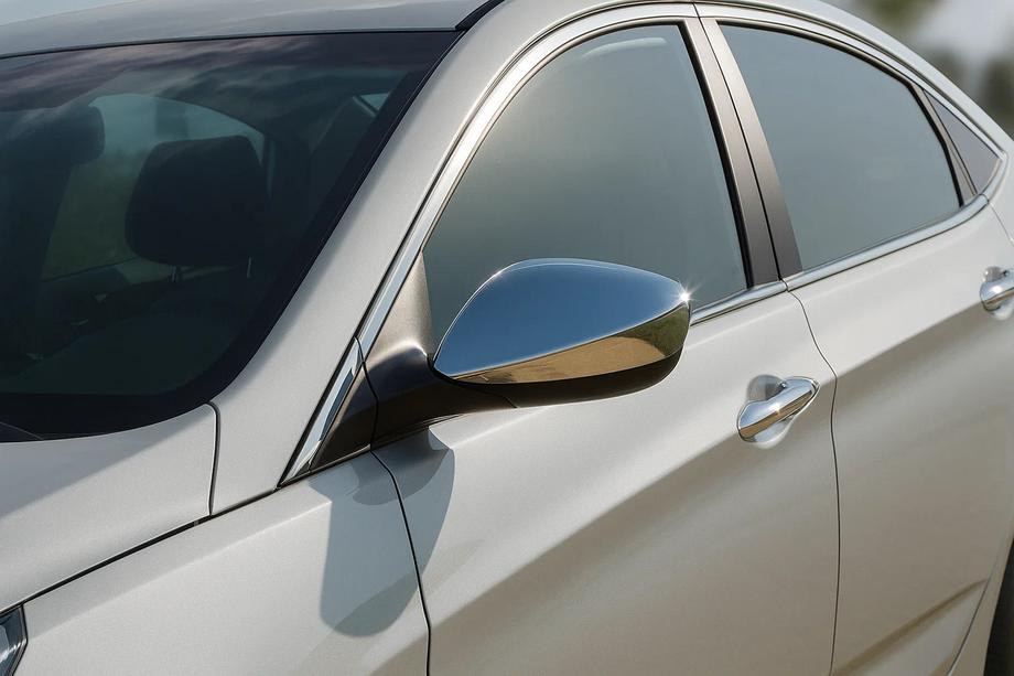 Hyundai Elantra (MD/UD) 2011-2015 Cubiertas de espejos sin intermitente (2 uds., acero inoxidable) Image