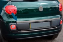 Fiat 500/500L 2013-2022 Moldura maletero acero inoxidable foto 3
