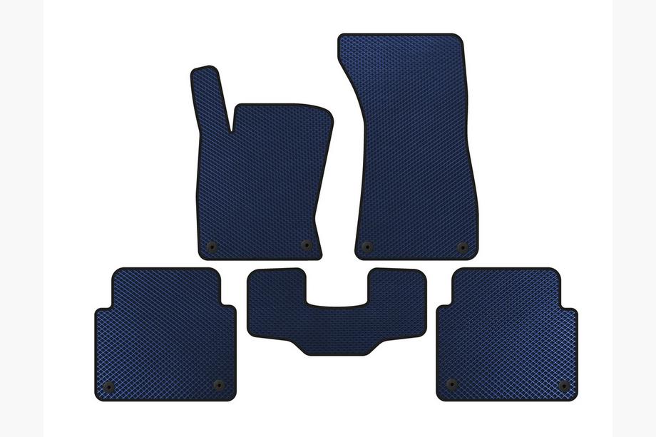 Audi A8 2002-2009 Alfombrillas EVA (Short, Azul) Image