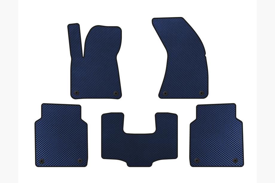 Audi A8 2010-2018 Alfombrillas EVA (Largas, Azul) Image