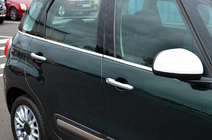 Fiat 500/500L 2013-2022 Molduras de ventana (6 piezas, acero inoxidable) foto 1