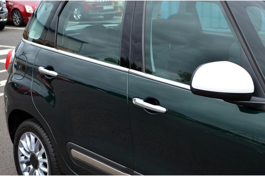 Fiat 500/500L 2013-2022 Molduras de ventana (6 piezas, acero inoxidable) Image
