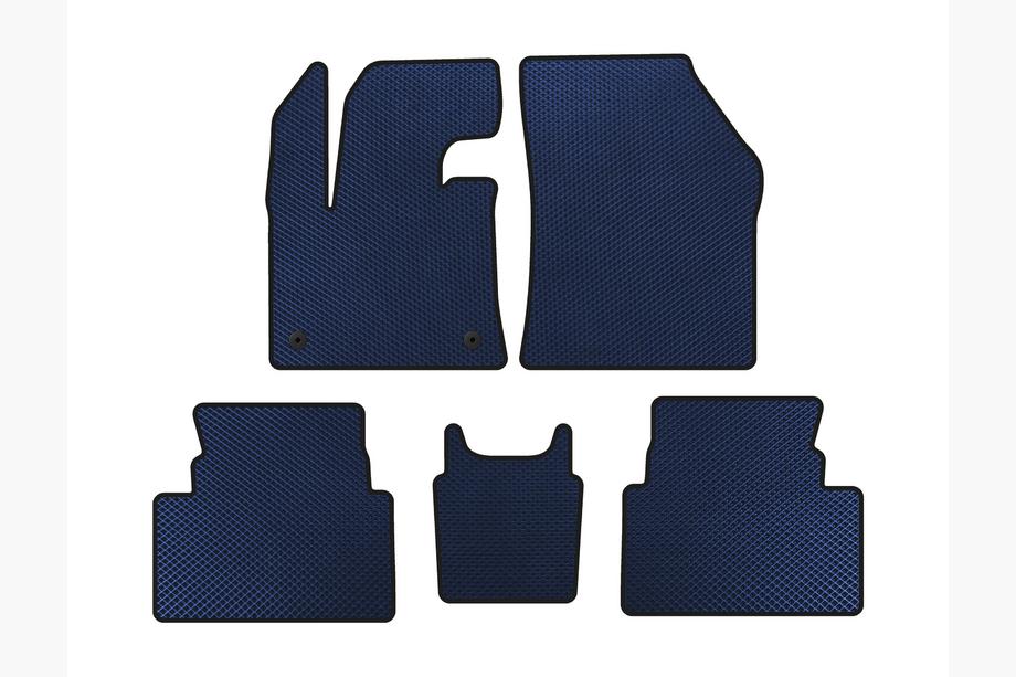 Citroen C5 Aircross 2017-2025 Alfombrillas EVA (Acelerador en el suelo, Azul) Image