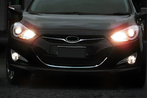 Hyundai I-40 2011-2019 Marco de parrilla (1 ud, acero inoxidable) foto 1
