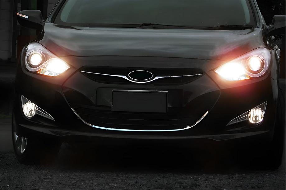 Hyundai I-40 2011-2019 Marco de parrilla (1 ud, acero inoxidable) Image