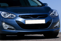 Hyundai I-40 2011-2019 Cubiertas cromadas para faros antiniebla (2 uds., acero inoxidable) foto 1
