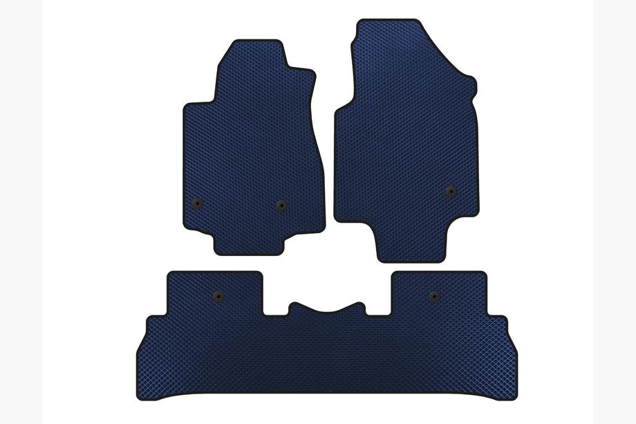 Honda Pilot 2008-2015 Alfombrillas EVA (2008-2012, 7 plazas, Azul) Image