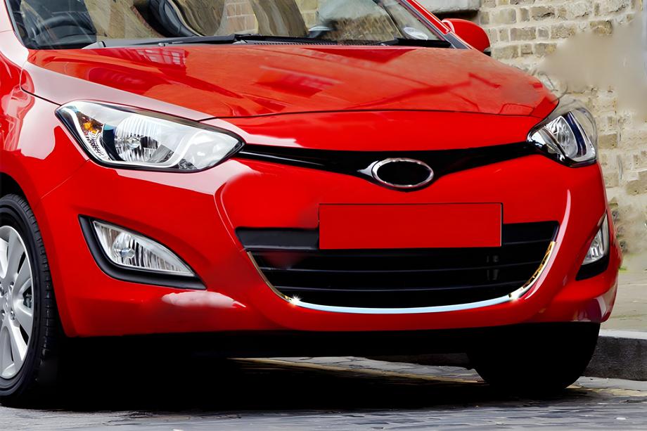 Hyundai I-20 2012-2014 Marco cromado para parrilla (acero inoxidable) Image