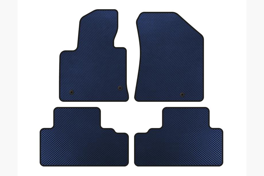 Kia Carens 2012- Alfombrillas EVA (Azul) Image
