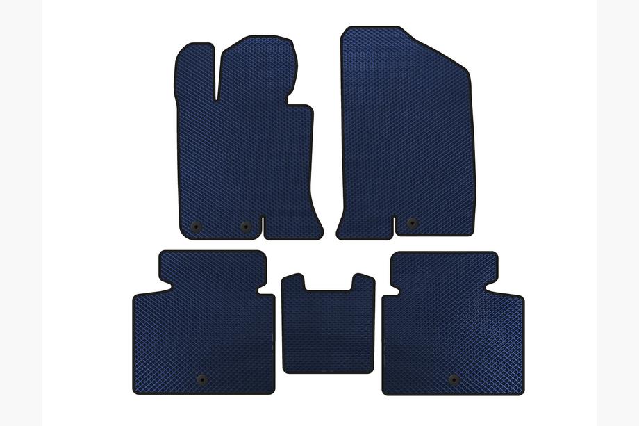 Kia Optima 2010-2016 Alfombrillas EVA V-2 (SD, Azul) Image