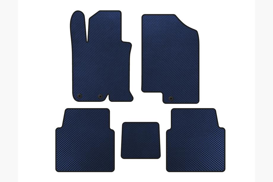 Kia Optima 2010-2016 Alfombrillas EVA V-1 (SD, Azul) Image
