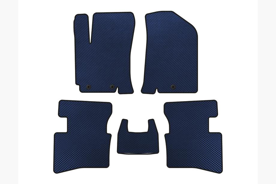Kia Rio 2012-2017 Alfombrillas EVA V2 (Azul) Image