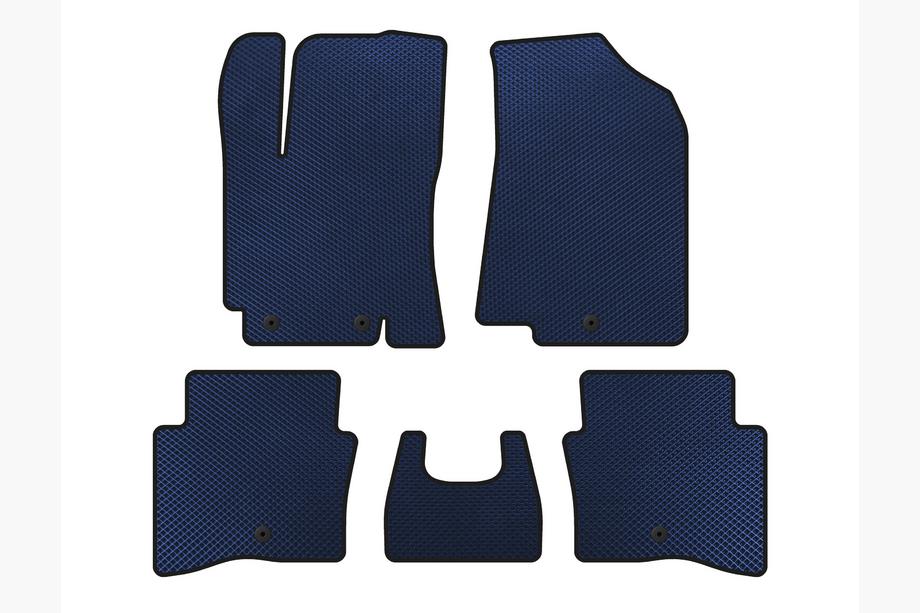 Kia Rio 2012-2017 Alfombrillas EVA (SD, Azul) Image