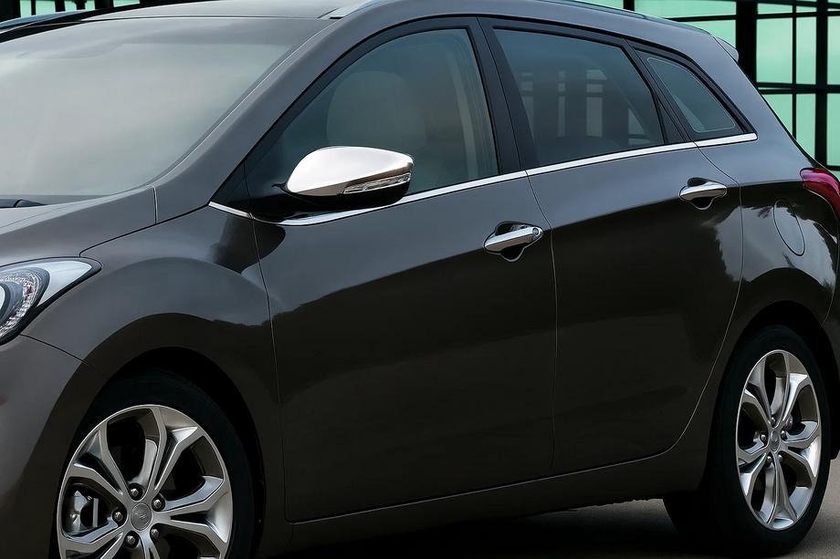 Hyundai I-30 2012-2017 Cubiertas de espejos con recorte para intermitente (2 uds) Carmos - Acero Inoxidable Turco Foto 1