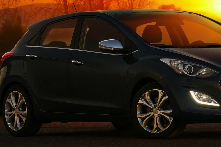 Hyundai I-30 2012-2017 Moldura de Ventana Lateral (HB, Acero Inoxidable) Image