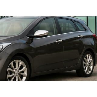 Molduras cromadas de ventanillas laterales (SW, acero inoxidable) Hyundai I-30 2012-2017 foto 1