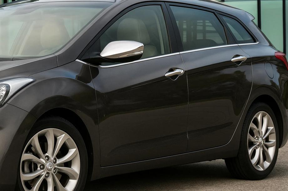 Hyundai I-30 2012-2017 Molduras cromadas de ventanillas laterales (SW, acero inoxidable) Image