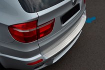 BMW X5 E70 2007-2013 Protector de Parachoques Trasero OmsaLine (Acero Inoxidable) foto 1