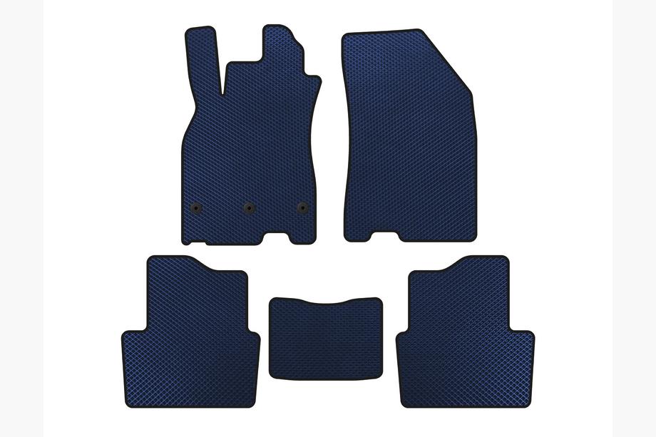 Renault Megane III 2009-2016 Alfombrillas EVA (SD, Azul) Image