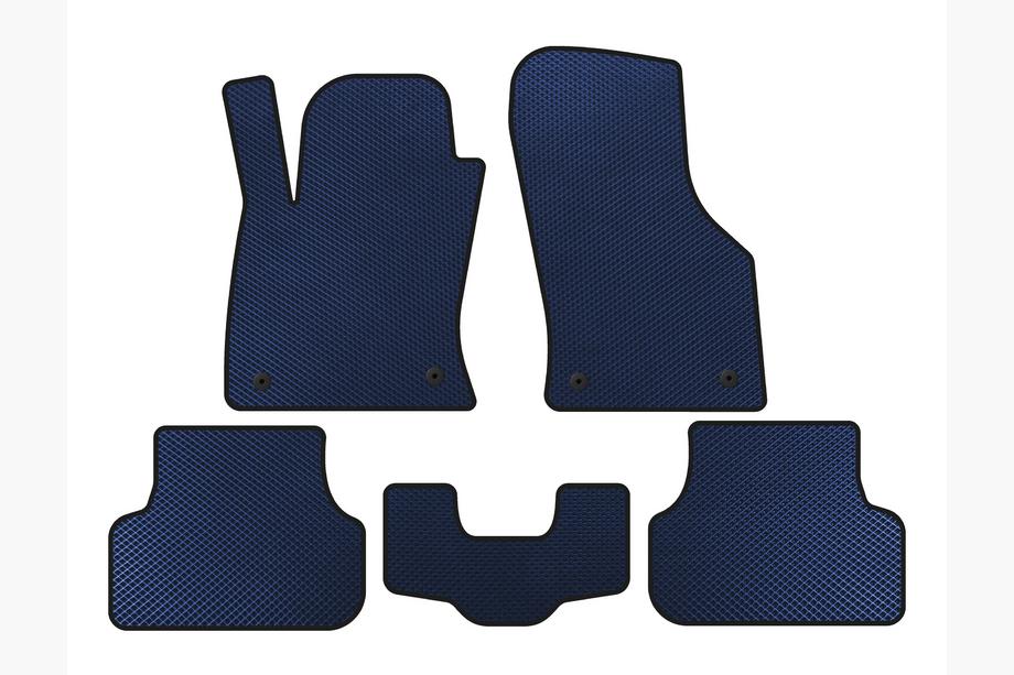 Seat Leon 2013-2020 Alfombrillas EVA (2013-2016, SW, Azul) Image