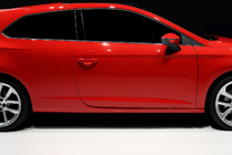 Seat Leon 2013-2020 Molduras de ventanas laterales acero inoxidable (3 puertas, 6 piezas) foto 1