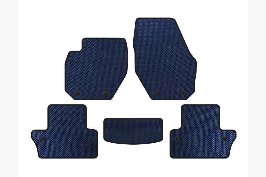 Volvo V60 2011-2018 Alfombrillas EVA (SW, Azul) Image