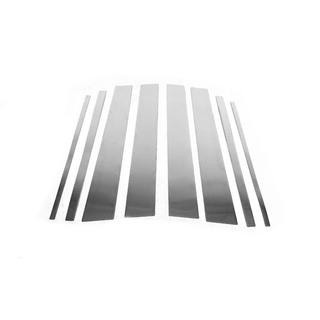 Molduras de Acero Inoxidable para Pilares de Puerta (8 uds) Toyota Land Cruiser Prado 150 2009-2023 foto 2