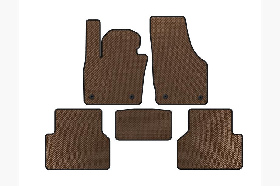 Audi Q3 2011-2019 Alfombrillas EVA (Marrón) Image