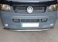 Volkswagen T5 Multivan 2003–2010 Defensa delantera simple (acero inoxidable) 60mm foto 1