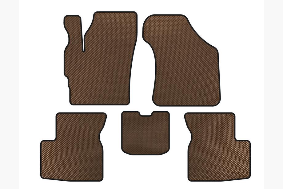Chery QQ 2003-2022 Alfombrillas EVA (Marrón) Image