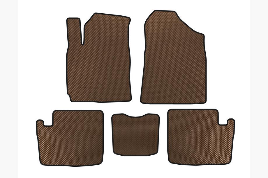 Chery Tiggo 1 2005-2016 Alfombrillas EVA (2005-2009, Marrón) Image