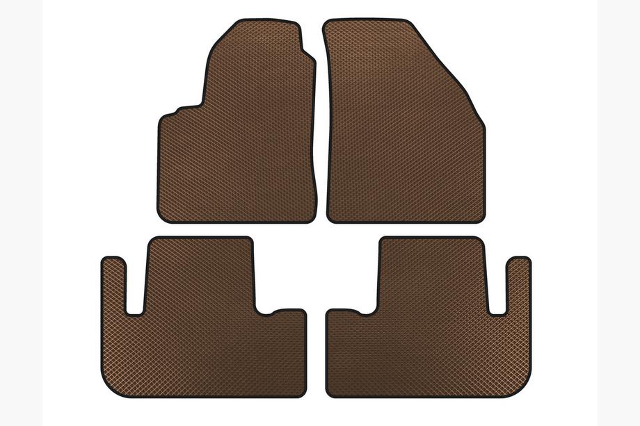 Chevrolet Tacuma/Rezzo 2000-2008 Alfombrillas EVA (Marrón) Image