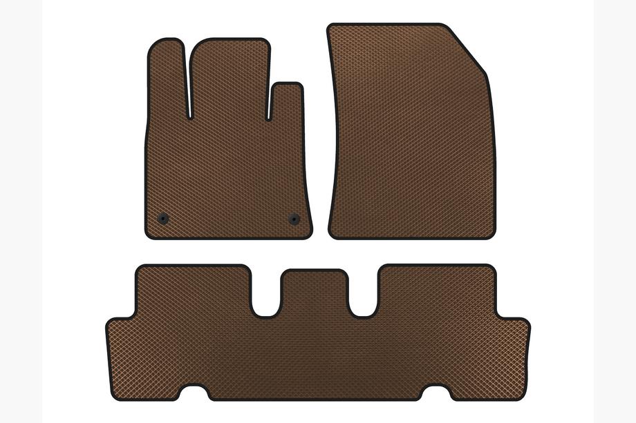 Citroen C-4 Picasso 2013–2022 Alfombrillas EVA V1 (2 Filas, Marrón) Image