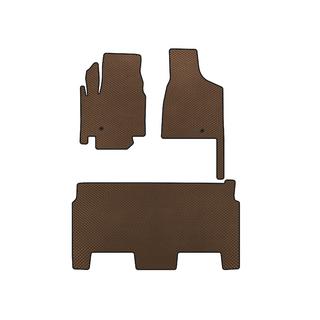 Alfombrillas EVA (2008-2020, 2 Filas, 8 Plazas/Equipamiento SXT, Marrón) Dodge Grand Caravan V 2008-2020