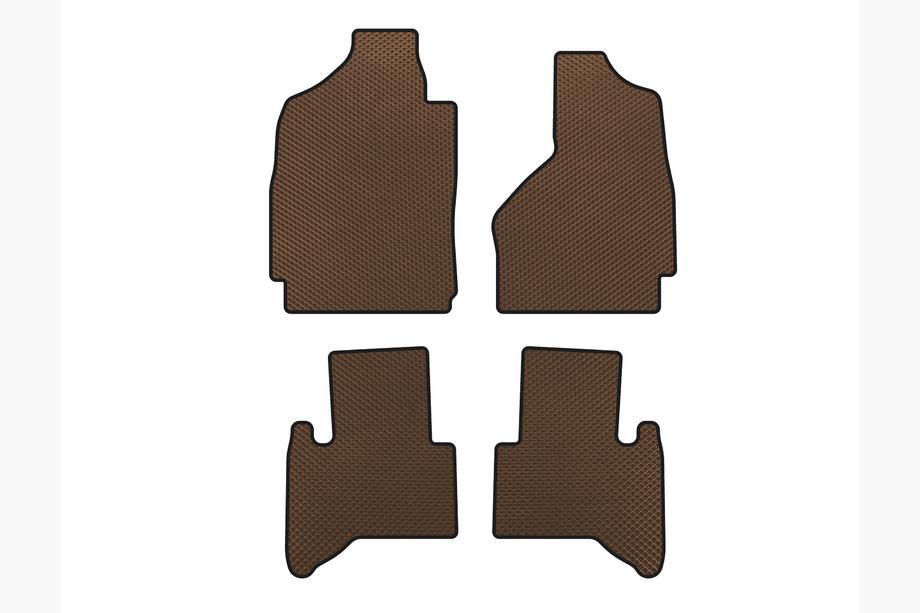 Dodge RAM (DR/DH/D1/DC/DM) 2002–2009 Alfombrillas EVA (2002-2009, Marrón) Image