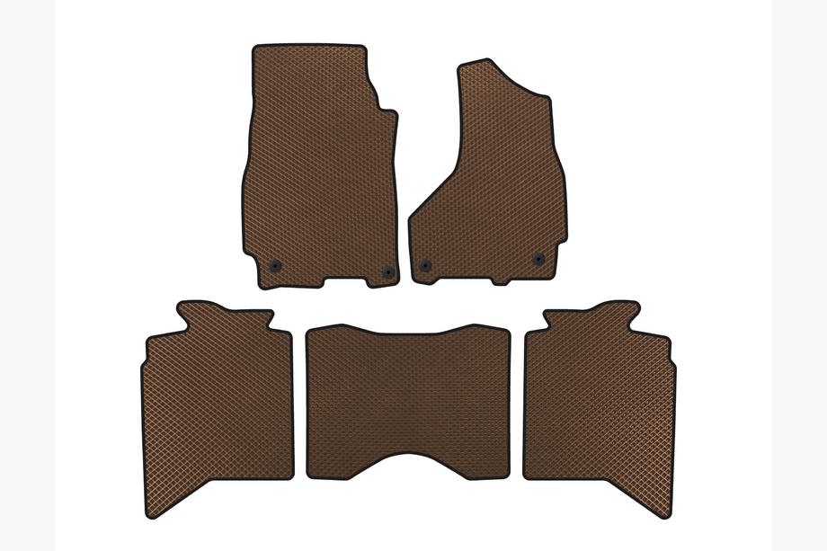 Dodge RAM (DS/DJ/D2) 2009–2024 Alfombrillas EVA (2013+, 5 plazas, Marrón) Image