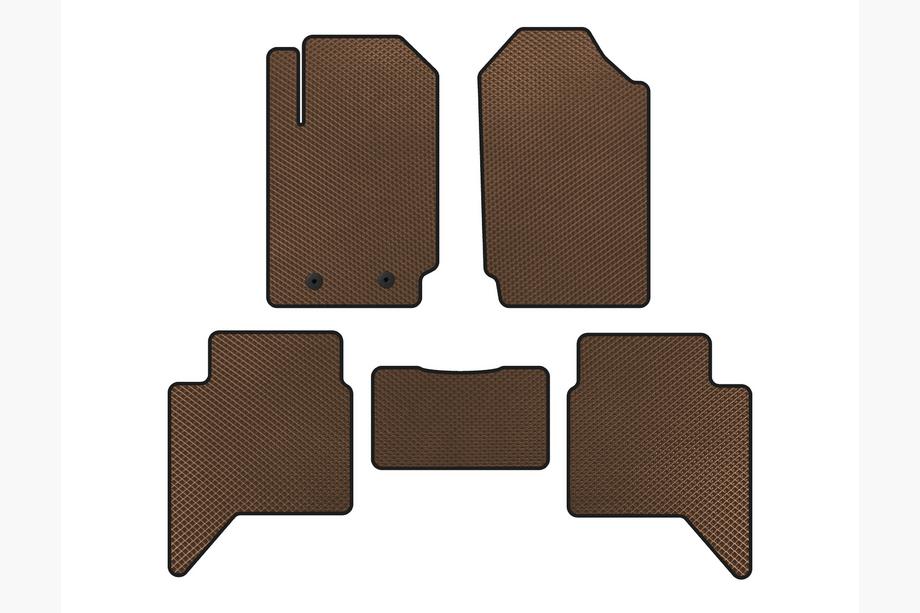 Ford Ranger 2011–2022 Alfombrillas EVA (Marrón) Image
