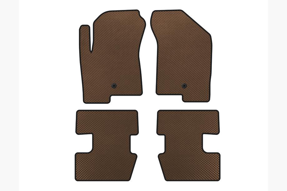 Jeep Compass 2006-2016 Alfombrillas EVA (2011-2016, Marrón) Image
